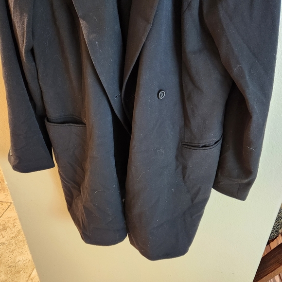 MM LaFleur Black Twill Blazer Business Office Tamar Longline Jacket Size 16 - Picture 11 of 13